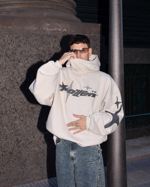 Y2G Printed Turtleneck Hoodie - MRC STORE