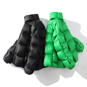 Woven Style Down Jacket - MRC STORE