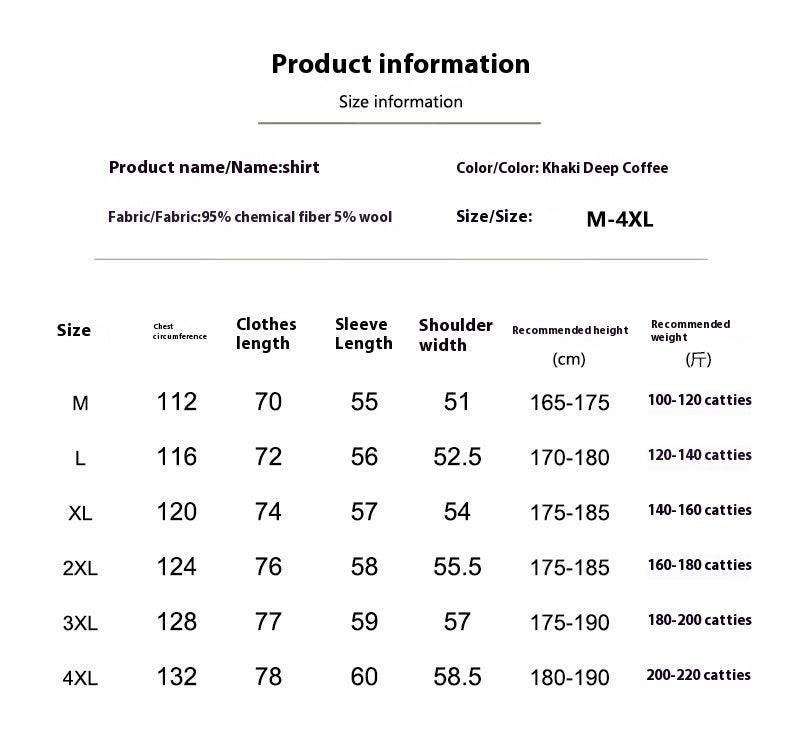 Heavy Woolen Men's Plaid Jacket for Autumn and Winter - MRC STORE