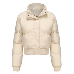 Short High-Collar Warm Coat - MRC STORE