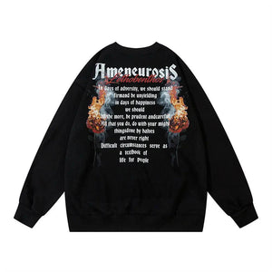 Spray Paint Letter Sweater - MRC STORE