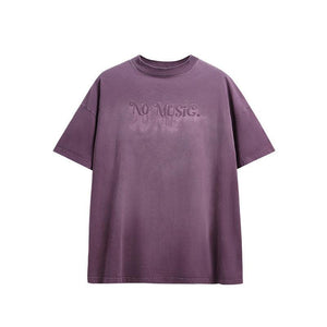 Men's T-Shirt Dyed 3D Letter Print – Vibrant Street Style for Youth - MRC STORE