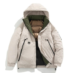 Fashion Hooded Couple Jacket Warm Coat - MRC STORETopMy StoreA hooded couple jacket in beige color with a visible green lining, designed with side seam sidekick pockets and a hood.MRC STORECJPK212035915OLBeige3XL
