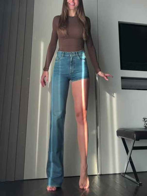 Fashion Single - shoulder Shorts Irregular Jeans - MRC STOREjeansMRC STOREFashion Single - shoulder Shorts Irregular JeansMRC STORECJNZ233437504DWBlueL