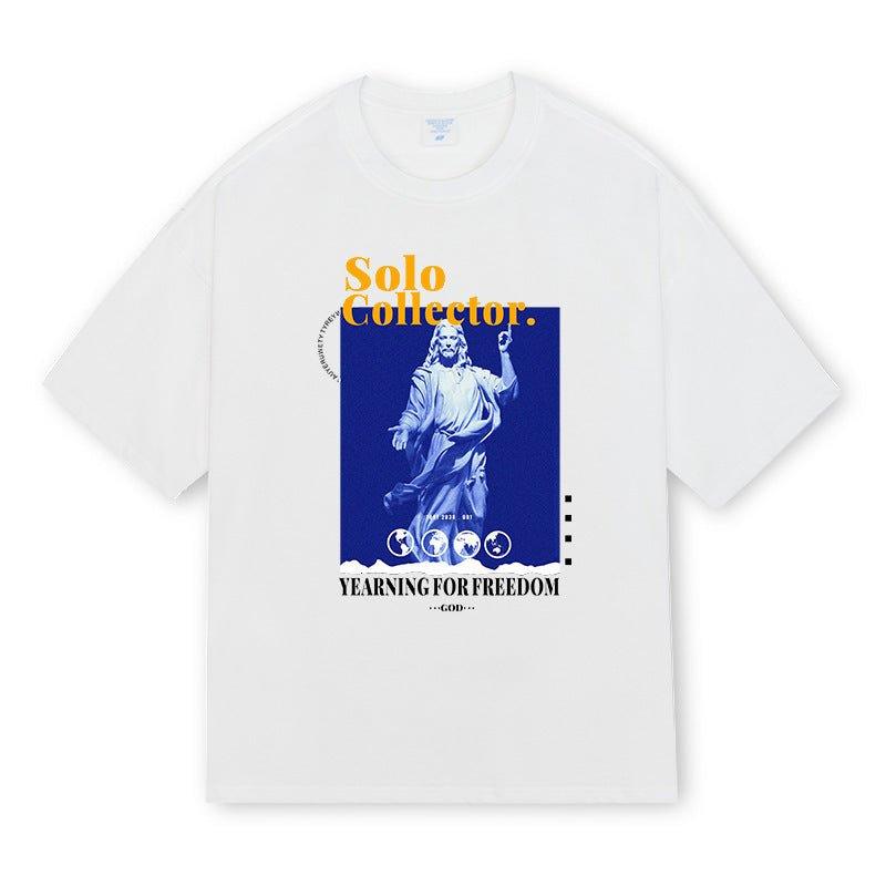 Fashion Summer Loose-Fit Letter Print T-Shirt – Casual Style for Youth - MRC STORE
