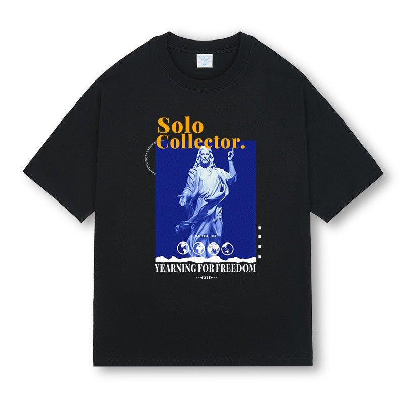 Fashion Summer Loose - Fit Letter Print T-Shirt – Casual Style for Youth - MRC STORET-ShirtsMy StoreFashion Summer Loose - Fit Letter Print T-Shirt – Casual Style for Youth - MRC STOREMRC STORECJYH214499908HSBlackL