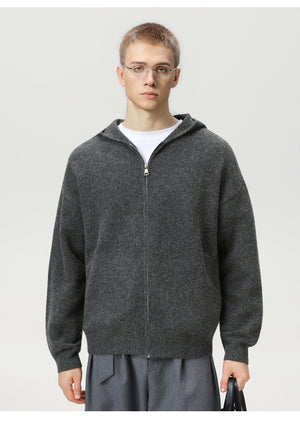 Faux Deer Velvet Retro Knit Hoodie - MRC STOREJacketsMRC STOREFaux Deer Velvet Retro Knit Hoodie MRC STORE MRC STORECJYD259255904DWFlower Gray2XL