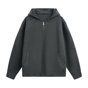 Faux Deer Velvet Retro Knit Hoodie - MRC STOREJacketsMRC STOREFaux Deer Velvet Retro Knit Jacket MRC STORE 89.23MRC STORECJYD259255904DWFlower Gray2XL