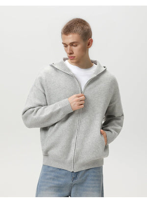 Faux Deer Velvet Retro Knit Hoodie - MRC STOREJacketsMRC STOREFaux Deer Velvet Retro Knit Hoodie MRC STORE MRC STORECJYD259255904DWFlower Gray2XL