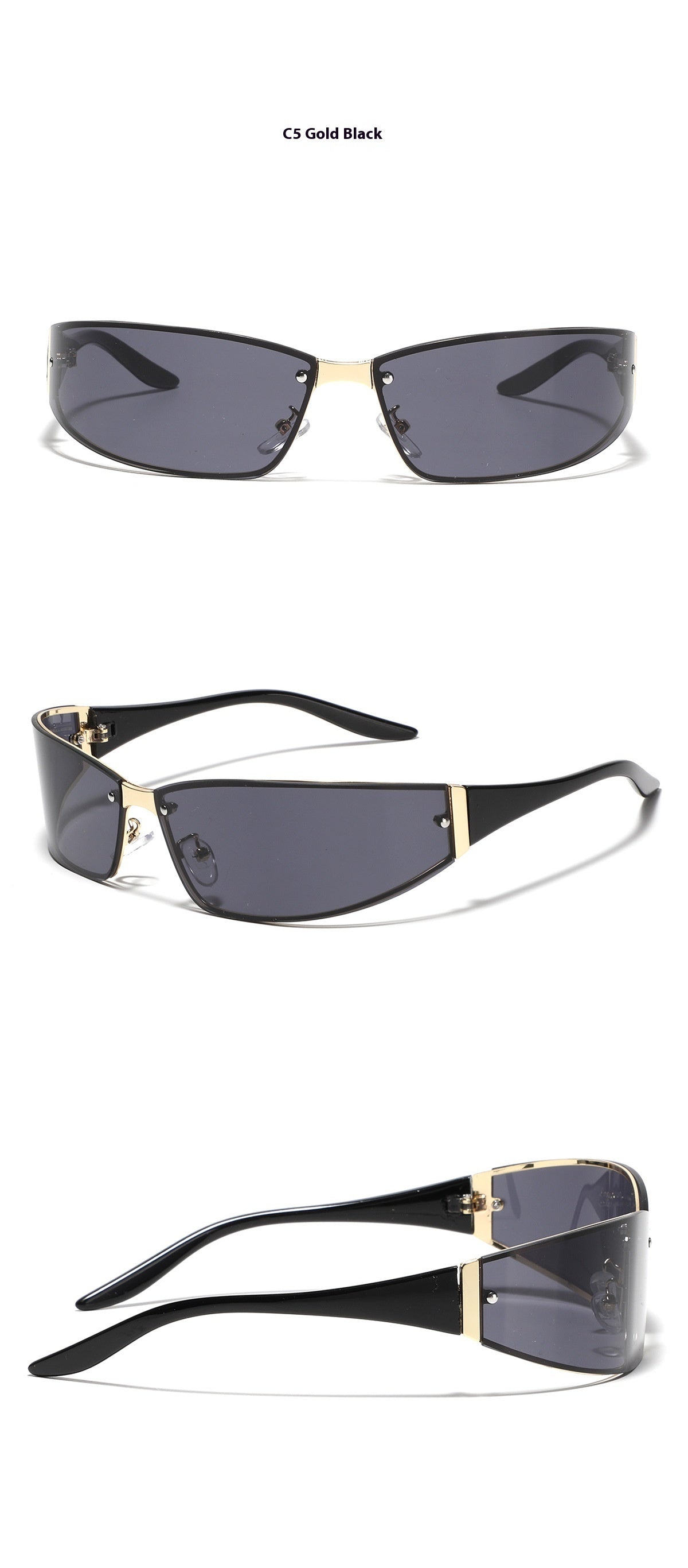 Women’s Y2K Sunglasses - Metal Box Frame My Store