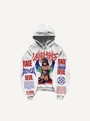 Retro Graphic Pullover Hoodie MRC STORE