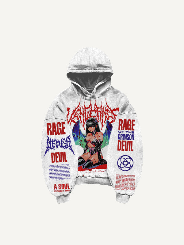 Retro Graphic Pullover Hoodie MRC STORE