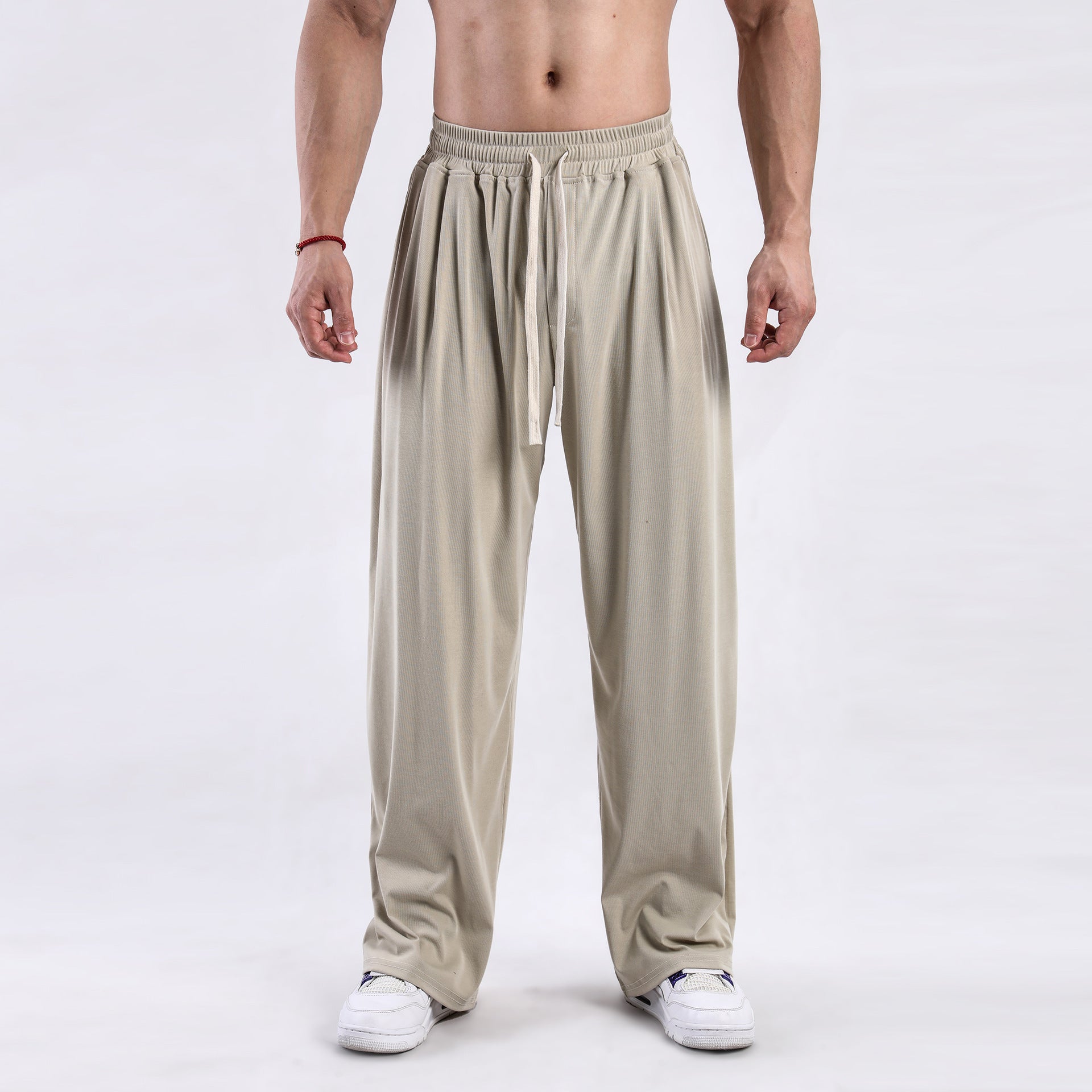 Men’s Wide-Leg Pants - Draping Casual Trousers My Store