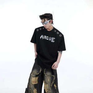 Metal Ring Design T-Shirt - MRC STORE