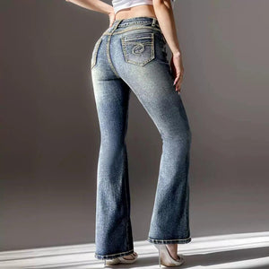 Vintage Embroidered Jeans - MRC STORE