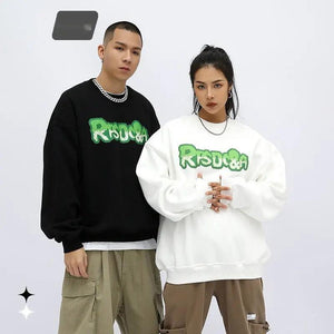 Fleece Lined Letter Print Sweater - MRC STORETopMy StoreFleece Lined Letter Print Sweater - MRC STOREMRC STORECJWY202134206FUBlackL