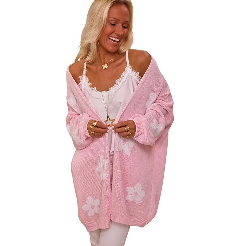 Floral Thermal Knit Cardigan – Loose Fit - MRC STORESweaters & HoodiesMy StoreFloral Print Thermal Knit Cardigan – Loose Acrylic Cardigan for Womem - MRC STOREMRC STORECJMY229228611KPLC2711718P10L