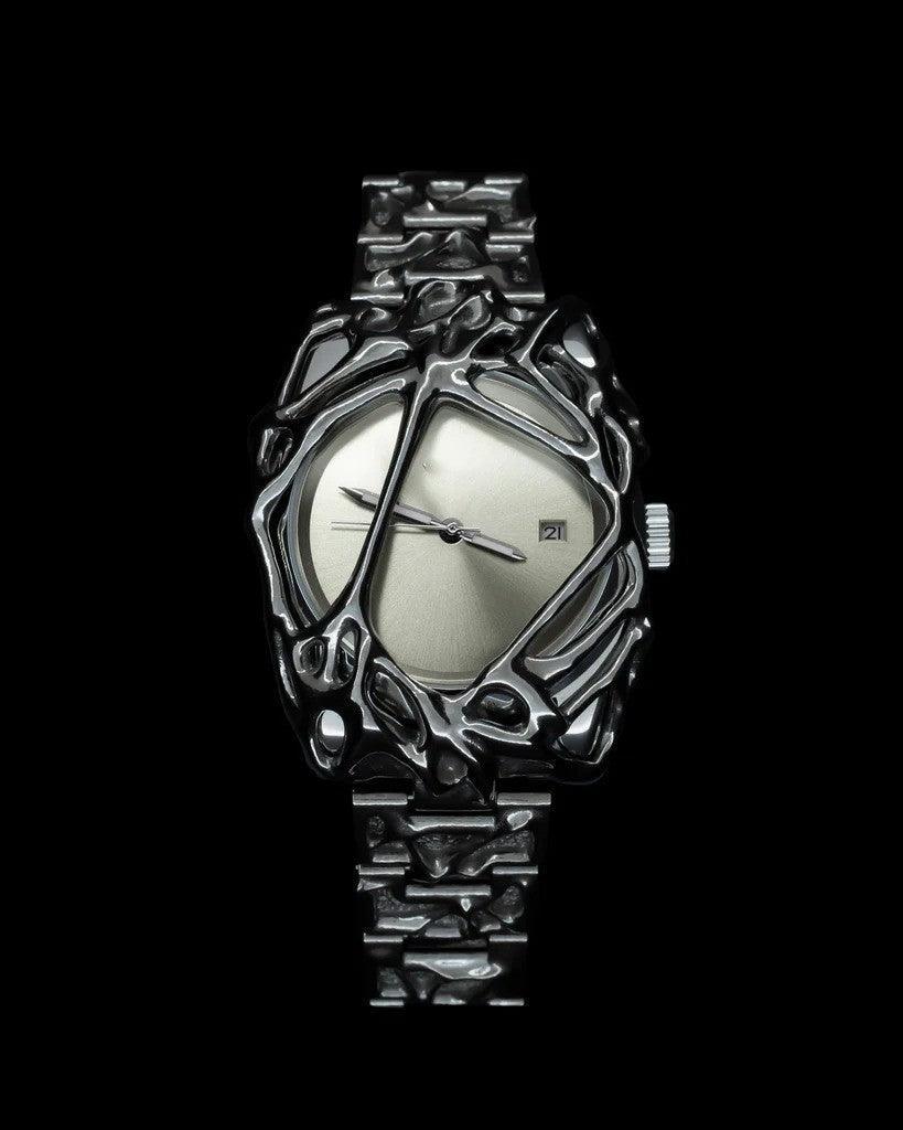Gothic Stainless Steel Wristwatch - Pipe Style with Sapphire Crystal - MRC STORE