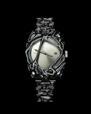 Gothic Stainless Steel Wristwatch - Pipe Style with Sapphire Crystal - MRC STORE