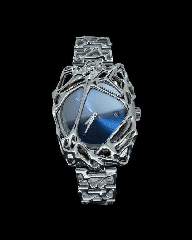 Gothic Stainless Steel Wristwatch - Pipe Style with Sapphire Crystal - MRC STORE
