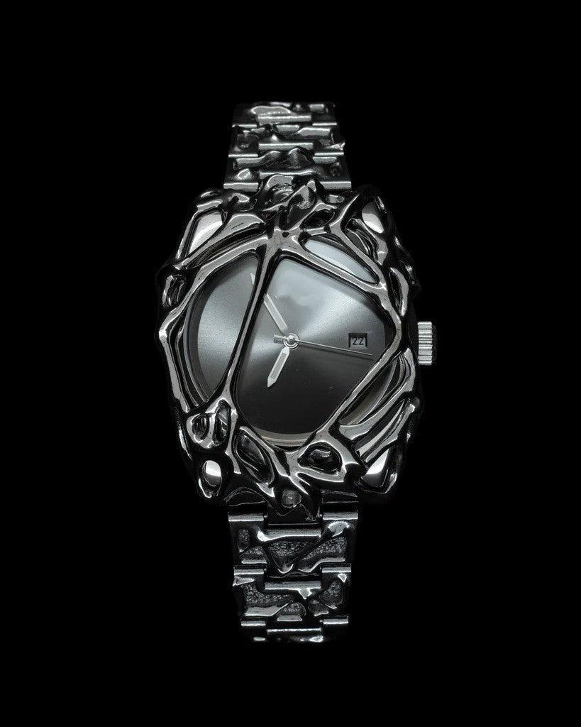 Gothic Stainless Steel Wristwatch - Pipe Style with Sapphire Crystal - MRC STORE