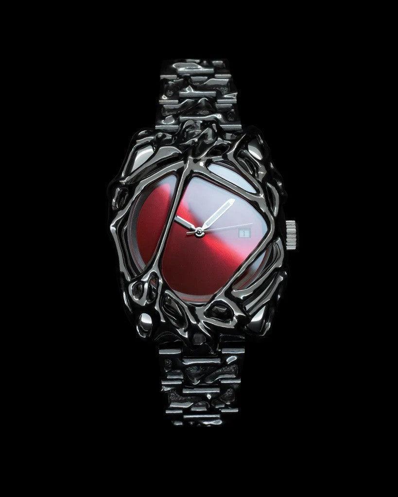 Gothic Stainless Steel Wristwatch - Pipe Style with Sapphire Crystal - MRC STORE