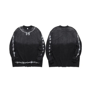 Guochao High Street Gradient Streetwear T-Shirt - MRC STORETopMy StoreGuochao High Street Gradient Streetwear T-Shirt - MRC STOREMRC STORECJYH169189305EVBlack2XL