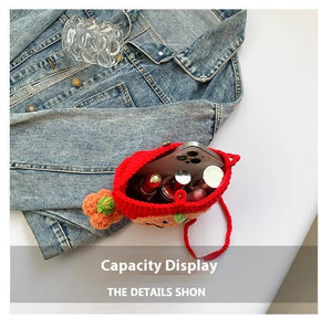 Halloween Handmade Wool Bat & Pumpkin Woven Shoulder Messenger Bag - MRC STOREAccessoriesMy StoreHalloween Handmade Wool Bat & Pumpkin Woven Shoulder Messenger Bag - MRC STOREMRC STORECJNS214772603CXStyle 1 Black