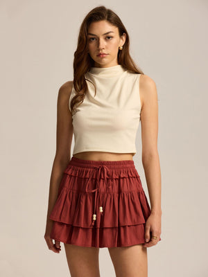 High - Waisted Drawstring Liner Mini Skirt - MRC STORESkirtMRC STOREHigh - Waisted Drawstring Liner Mini Skirt MRC STORE MRC STORECJQZ265648215OLOrangeL