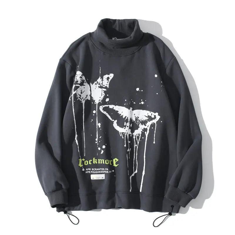 Hip Hop Fashion High Collar Sweater - MRC STORETopMy StoreHip Hop Fashion High Collar Sweater - MRC STOREMRC STORECJNSTXYH03079-Grey-LGreyL