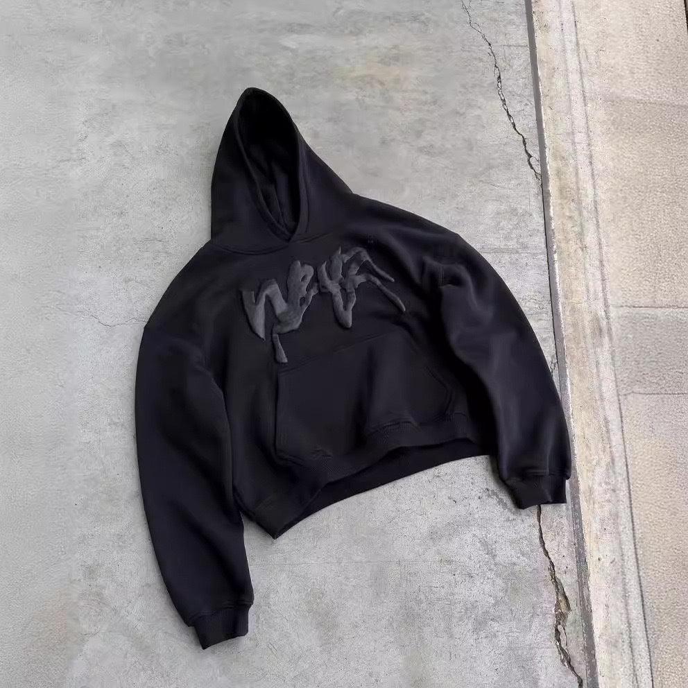 Hip Hop Puff Print Hooded Casual Pullover Sweater - MRC STORETopMy StoreHip Hop Puff Print Hooded Casual Pullover Sweater - MRC STOREMRC STORECJWY211768107GTBlackL