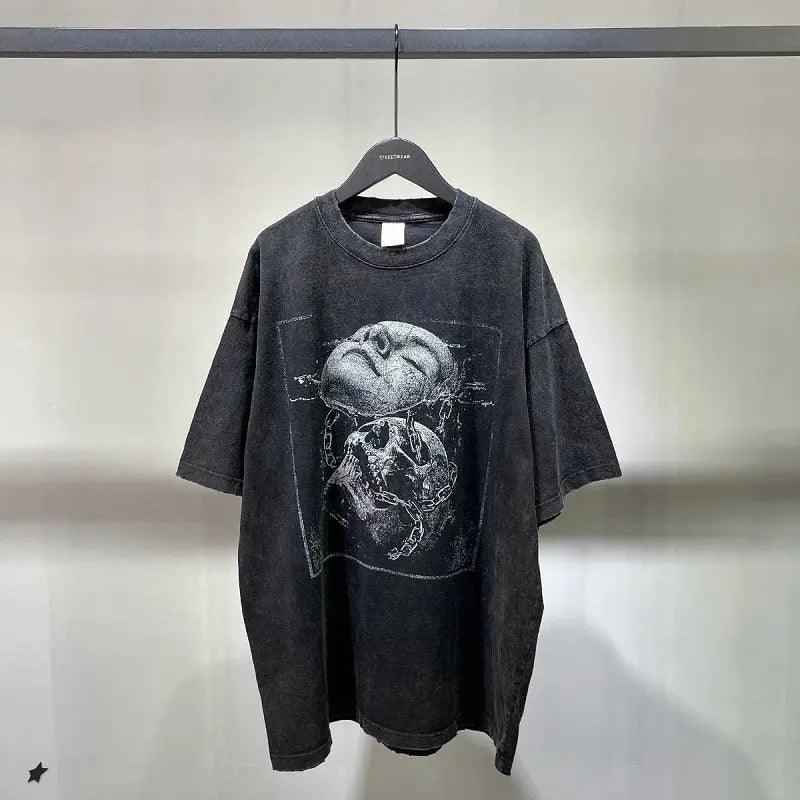 Hip Hop Skull T-shirt - MRC STORET-ShirtsMy StoreHip Hop Skull T-shirtMRC STORECJYH196963402BYVintage BlackL