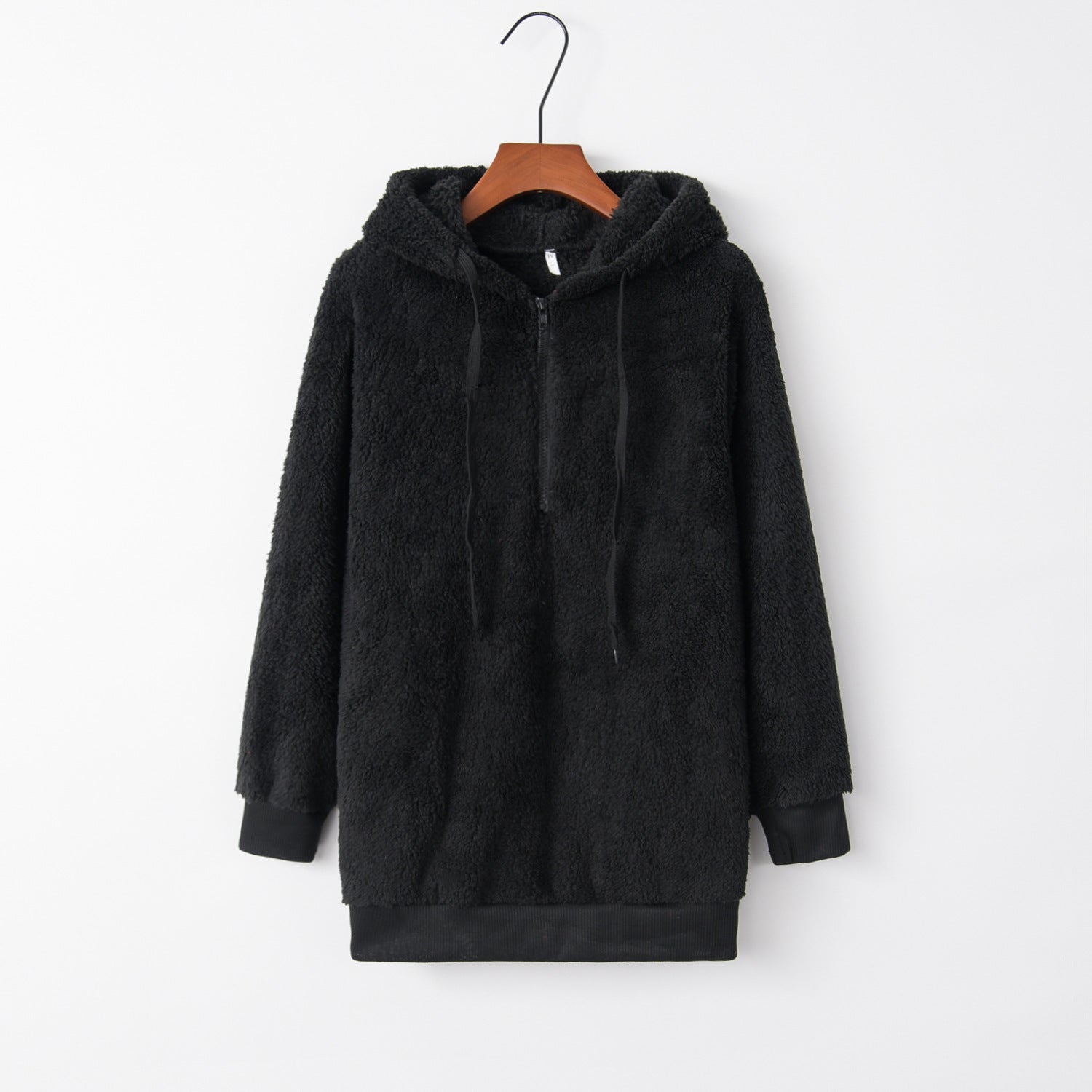 Hooded Fleece Pullover Coat – Long Sleeve - MRC STOREHoodieMy StoreHooded Fleece Pullover Coat – Long SleeveMRC STORECJWY229681905EVBlack2XL