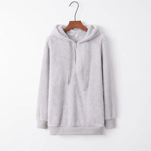 Hooded Fleece Pullover Coat – Long Sleeve - MRC STOREHoodieMy StoreHooded Fleece Pullover Coat – Long SleeveMRC STORECJWY229681929CXLight Gray2XL