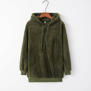 Hooded Fleece Pullover Coat – Long Sleeve - MRC STOREHoodieMy StoreHooded Fleece Pullover Coat – Long SleeveMRC STORECJWY229681913MNArmy Green2XL