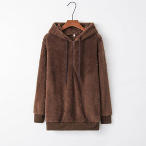 Hooded Fleece Pullover Coat – Long Sleeve - MRC STOREHoodieMy StoreHooded Fleece Pullover Coat – Long SleeveMRC STORECJWY229681953AZBrown2XL