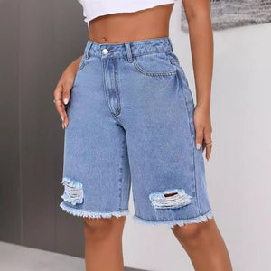 INS Casual Ripped Jeans Shorts – Blue Loose Street Hipster Style - MRC STOREShortsMy StoreINS Casual Ripped Jeans Shorts – Blue Loose Street Hipster Style - MRC STOREMRC STORECJNZ226464604DWBlueL