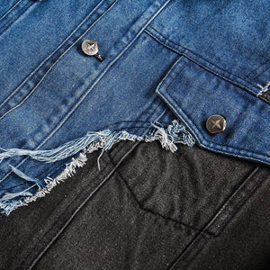 Irregular Patchwork Coat – Color Contrast Design - MRC STORETopMRC STOREIrregular Patchwork Coat – Color Contrast Design - MRC STOREMRC STORECJXZ211155102BYBlueL