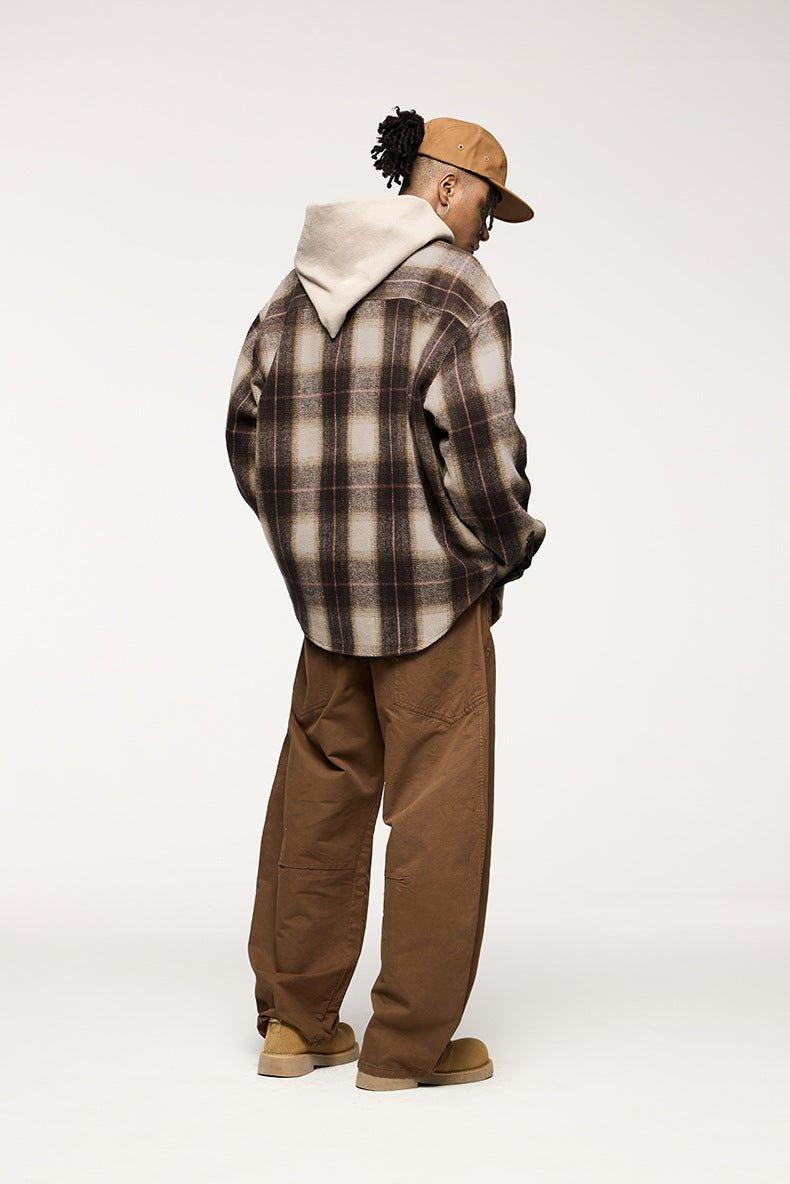 Japanese Style Retro Suede Shirt Coat – Lightweight Workwear Inspired Cardigan - MRC STORE