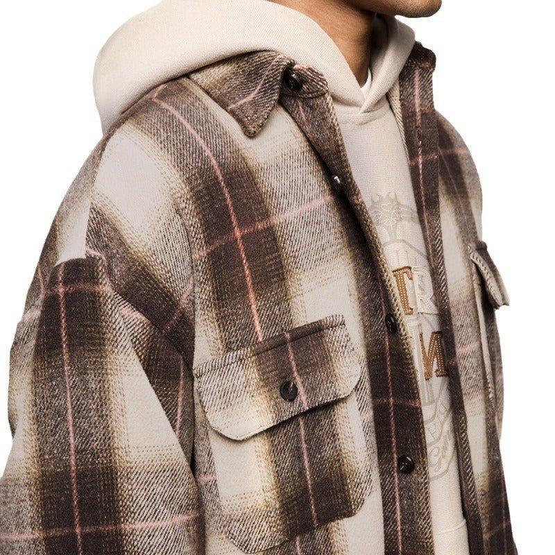Japanese Style Retro Suede Shirt Coat – Lightweight Workwear Inspired Cardigan - MRC STORE