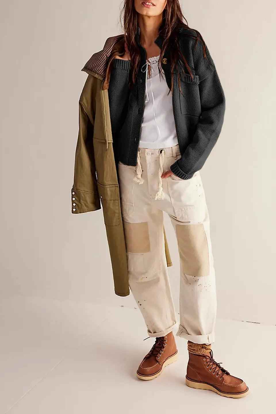 Knitted Cardigan Coat - MRC STORETopMy StoreKnitted Cardigan CoatMRC STORECJMY211007603CXBlackL