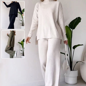 Knitted Suit - Turtleneck Loose Set - MRC STOREsetMy StoreWomen’s Knitted Suit - Turtleneck Loose Set My Store MRC STORECJLS213750604DWWhiteL