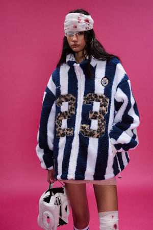 Lamb Wool Coat – Retro Plaid - MRC STOREJacketsMy StoreFashion Coat Personalized Women's Lamb Wool Coat – Retro Plaid and Solid Design for Teens - MRC STOREMRC STORECJPK217128002BYBlue And White StripesL