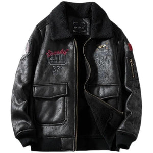 Lambswool Fleece - lined Suede Jacket - MRC STORETopMy StoreLambswool Fleece - lined Suede Jacket - MRC STOREMRC STORECJYD201533504DWBlack2XL