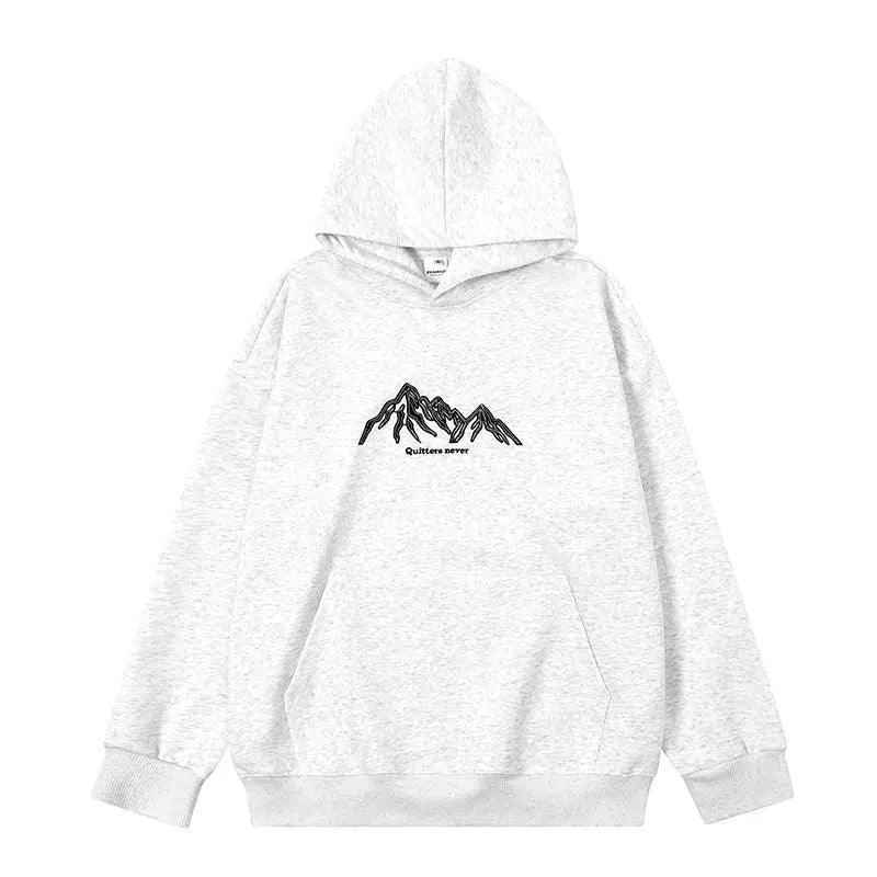 Lettered Hooded Sweatshirt - MRC STORETopMy StoreLettered Hooded SweatshirtMRC STORECJWY209612106FUGrayL