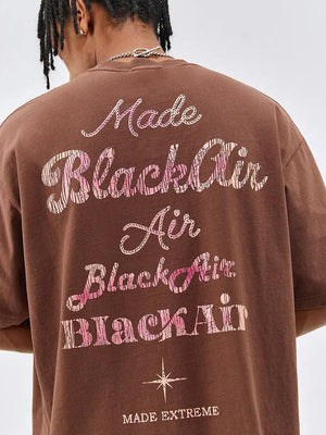 Loose Fit Cotton Short Sleeve T-shirt - MRC STORETopMy StoreLoose Fit Cotton Short Sleeve T-shirt - MRC STOREMRC STORECJYH172029112LOBrown2XL