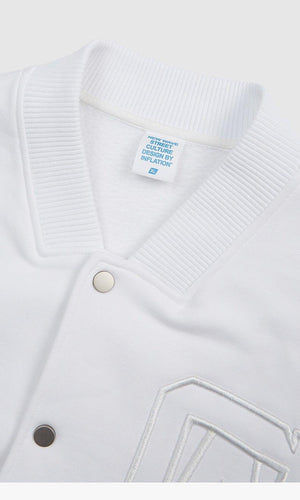 Loose Fit Letter Embroidered Baseball Jacket - MRC STOREJacketsMy StoreLoose Fit Letter Embroidered Baseball Jacket – Thick & Stylish - MRC STOREMRC STORECJQB170925302BYWhiteL