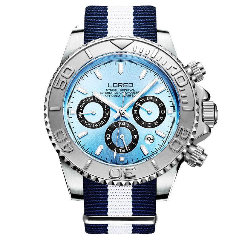 LOREO Automatic Mechanical Watch 2024 Sports - 200m Water Resistant - MRC STOREAccessoriesMy StoreLOREO Automatic Mechanical Watch 2024 Sports - 200m Water Resistant - MRC STOREMRC STORECJZBNSSY01816-Light blue steelLight blue steel