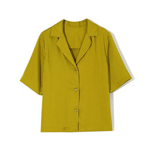 Luxurious Silk Satin Shirt - MRC STORETopMy StoreLuxurious Silk Satin Shirt - MRC STOREMRC STORECJNSSYCS06420-Green-LGreenL