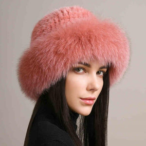 Luxurious Winter hat Mink Hair Hat - MRC STOREAccessoriesMy StoreLuxurious Women's Winter hat Mink Hair Hat – Elegant and Warm - MRC STOREMRC STORECJMZ222700509IRLeather pink